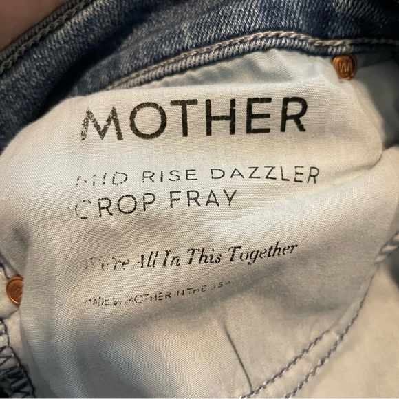 Mother jeans The Mid rise Dazzler Crop Fray - Picture 6 of 8